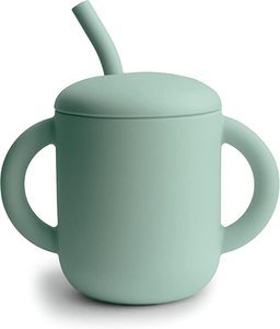 Baby Toddler Cup 100% Silicone Training Sippy Cup con cannuccia Safety non Spill Baby Drinking Cup per bambino <span class=keywords><strong>6</strong></span> + <span class=keywords><strong>mesi</strong></span> - Product Image 1