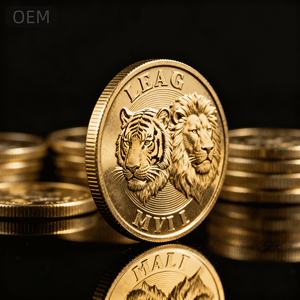 Altın kaplama 1966 Haile Selassie I sikke etiyopya imparatorluk aslan tasarım hatıra hatıra hediye afrika tarih hayranları için - Product Image 1