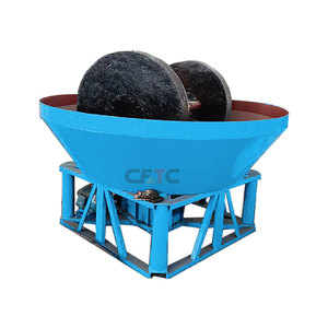 China Hot Sale <b>Small</b> Wet <b>Pan</b> Mill Grinding Marble Iron Ore Two Three Roller Wet <b>Pan</b> Mill for Gold Round Mill - Product Image 1