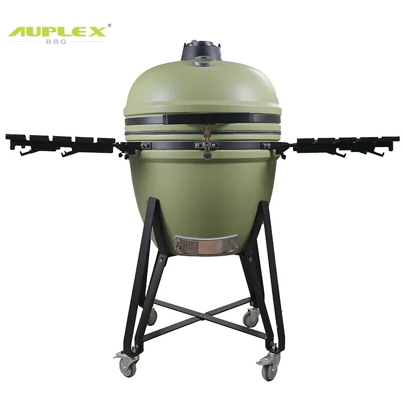 Autlex 23 "keramik arang pengasap BBQ Kamado telur pemanggang barbekyu luar ruangan