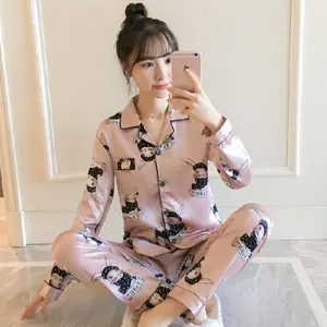 Hot Selling Nachtkleding Designer Tweedelige Pyjama Set Vrouwen Dames Vrouw Pyjama Voor Groothandel
