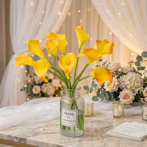 <span class=keywords><strong>Lys</strong></span> Calla Artificiel de Haute Qualité en PU à Face Unique pour la Décoration Artistique et les Mariages - Product Image 6