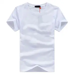 Genuine Stylish Man Full Hand One Piece Plan White T-Shirts Rhinestone Men's Printed Polo Cotton T-Shirt