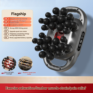 ปืนนวดกล้ามเนื้อแบบพกพาพร้อมหัวนวด28หัวนวดเนื้อเยื่อลึกแบบกำหนดเองใหม่ - Product Image 5