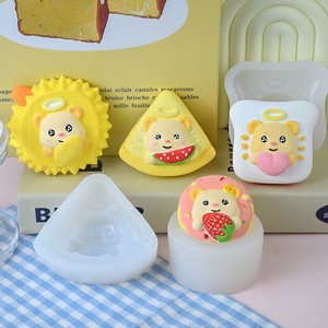 Cartoon Bear Sculpting Silicone Mold 4Pcs DIY Cake Baking Chocolate Jelly Mold - Product Image 1