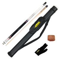 Kit de Queue de Billard Premium 1/2 Preoaidr Angle Series avec Étui, Gant, Serviette de Queue