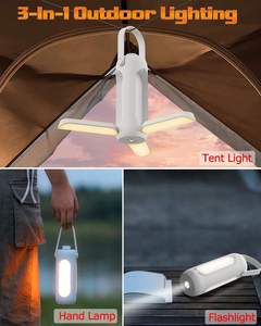 Foldable Portable Camping Lantern <b>Rechargeable</b> <b>LED</b> <b>Light</b> 10000mAh Power Bank Waterproof Emergency Flashlight Outdoor - Product Image 5