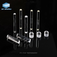 OEM ODM High Transmittance Quartz Optical Cylinder Rod Custom Diameter Length for Light Guidance Systems