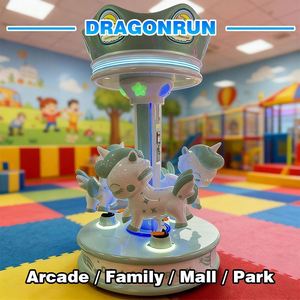 Kids Mini Carousel Ride Coin Operated Amusement Game Machine LED Light Unicorn Horse <b>Merry</b> <b>Go</b> <b>Round</b> for Shopping Mall <b>Playground</b> - Product Image 2
