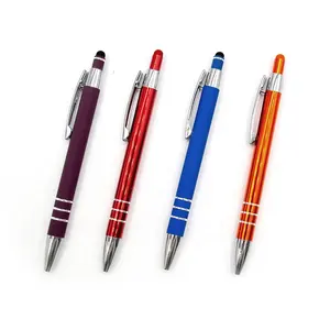 OEM Custom ized Aluminium Metall Touch Stylus Stift Günstige Werbe Kugelschreiber Kugelschreiber