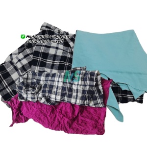 Paño de desecho de punto de algodón Multicolor 100%, Trapos de colores de 20 kg para ropa de limpieza de chatarra textil de absorción de aceite - Product Image 3