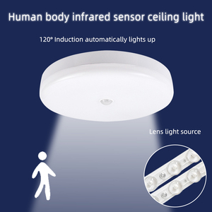 Hồng ngoại cảm ứng ánh sáng tự động đèn cảm biến LED trần đèn Vòng bề mặt gắn kết Led cảm biến PIR cảm biến LED trần ánh sáng - Product Image 2