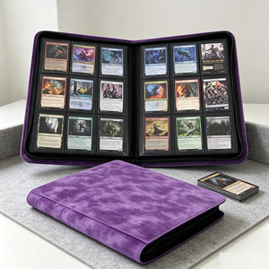 Classeur à cartes personnalisé de qualité supérieure avec fermeture éclair, classeur à 9 ou 12 pochettes, classeur Yugioh, classeur à anneaux pour cartes à collectionner - Product Image 5