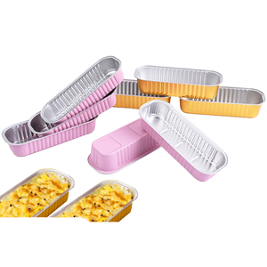 Caja Rectangular Larga de Papel de Aluminio para Comida, Calentable en Freidora/Horno, para Hornear Durian y Pastel de Queso, Capacidad 200ml - Product Image 5