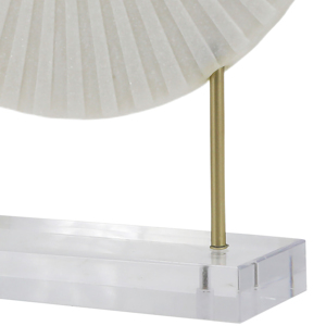 Scultura ad anello rotondo, oggetto decorativo moderno in stile marmo bianco testurizzato per soggiorno, bagno, ufficio. - Product Image 6