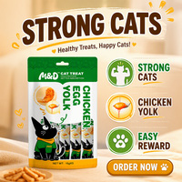 MAIDOU Friandises pour chats au poulet, riches en protéines, sans céréales, compressibles et léchables, pour petites races - Santé digestive, de la peau et du pelage, tout au long de la vie