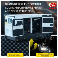 Groupe électrogène diesel silencieux à châssis ouvert SIDR 50KW/KVA certifié CE avec ATS, étanche, haute efficacité, faible consommation de carburant