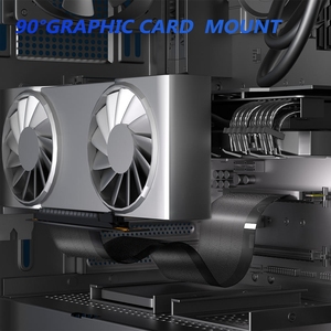 <span class=keywords><strong>สาย</strong></span>ริเซอร์ GPU <span class=keywords><strong>PCIE</strong></span> <span class=keywords><strong>4.0</strong></span> X16 ความเร็วสูง แบบตัวเมีย 90 180 องศา สำหรับการ์ดขยาย GPU สำหรับ RTX4090 RX6950XT - Product Image 3
