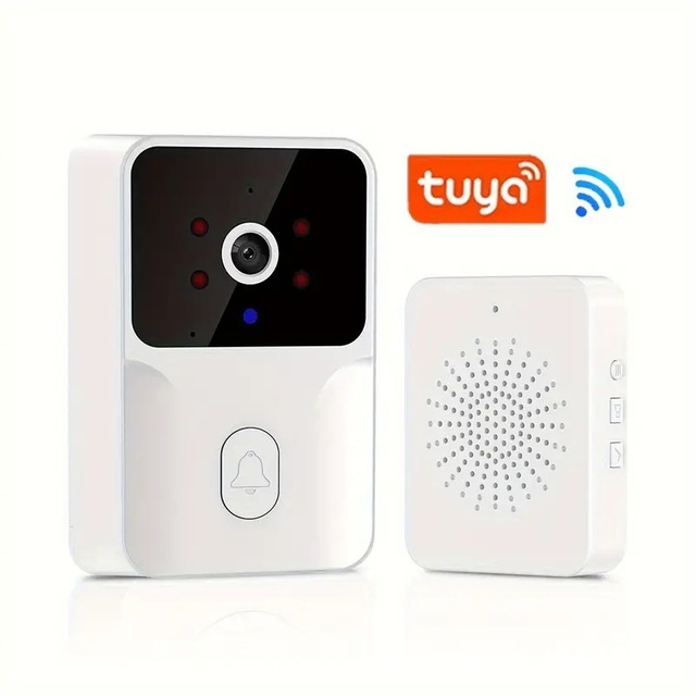 720P Smart Video Doorbell Camera Wireless 2-Way Audio Local Storage No Subscription Easy Install Without Wiring