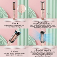 Peigne à cheveux électrique rotatif OEM ODM avec poignée en céramique, 4 réglages de température, pour usage domestique et professionnel en salon de beauté, personnalisable