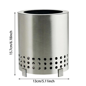 Foso de fuego de <span class=keywords><strong>mesa</strong></span> <span class=keywords><strong>Mesa</strong></span> con soporte <span class=keywords><strong>Mini</strong></span> fuego para exteriores de humo bajo para zonas urbanas y suburbios alimentado por Pellets o caja fuerte de madera - Product Image 2