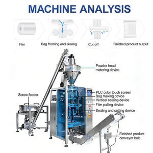 Machine d'emballage verticale automatique multifonction pour poudre de <span class=keywords><strong>mastic</strong></span> mural, machine d'emballage de poudre de pigment en sachet debout - Product Image 3