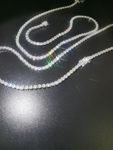 Su misura 925 sterling silver 3A CZ di Zircon tennis Collana per Le Donne - Product Image 3