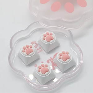 Bán Buôn Thiết Kế Mới Mèo Chân Keycap Tùy Chỉnh Silicone 3D In Ấn Keycap Nút <span class=keywords><strong>Key</strong></span> <span class=keywords><strong>Cap</strong></span> Cho Cơ Khí Bàn Phím Chơi Game Mèo Keycap - Product Image 5