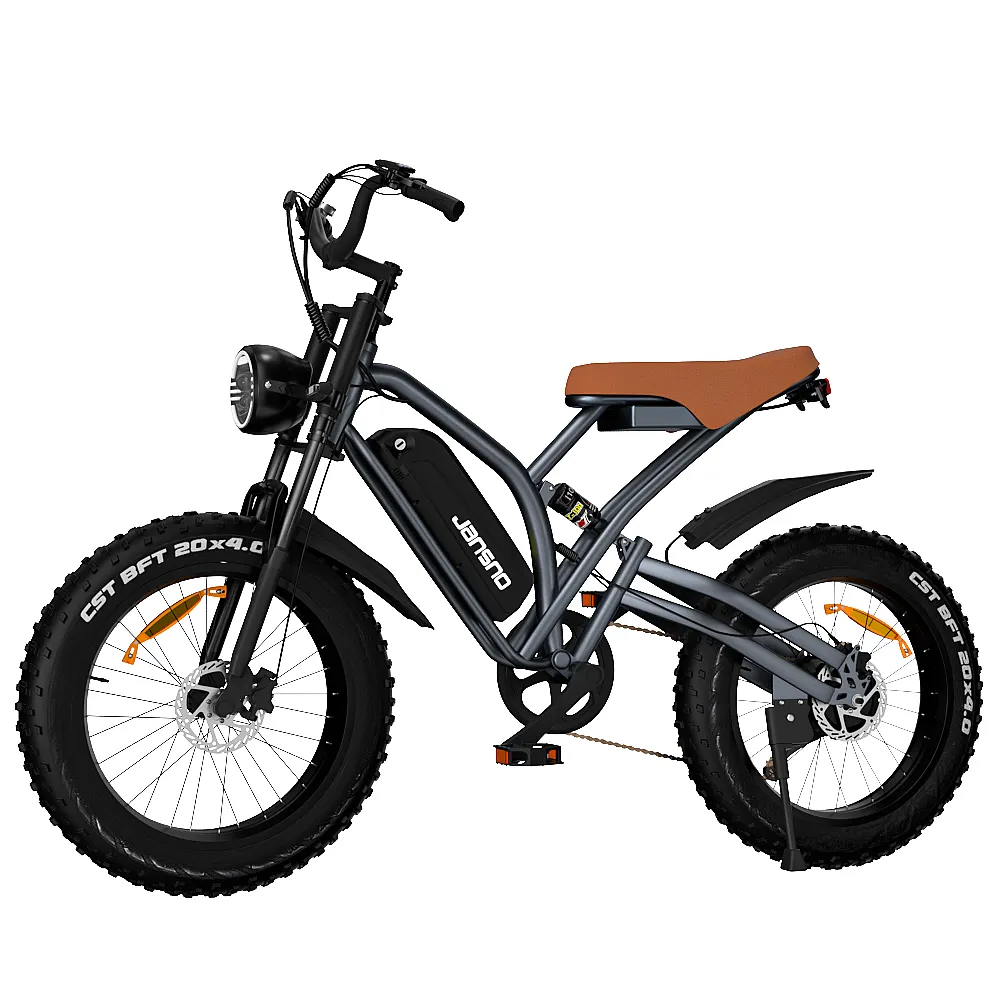 Jansno x50 7 velocità E bici 500W 750W 1000W ciclo elettrico City Hybrid Mountain Bicycle Off Road bici elettrica per pneumatici grassi per adulti