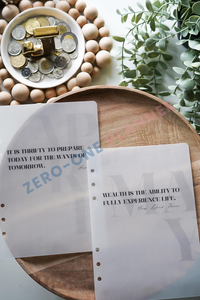 <strong>Custom</strong> Matte Vellum Paper <strong>Planner</strong> Dashboard <strong>Insert</strong> A5 A6 A7 B5 B6 Durable Covers for Discbound and Ring-bound Organizers - Product Image 5