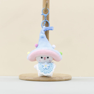 Nouvel Arrivage – Porte-clés Poupée Mini-Elfe en Peluche de 10 cm, Jouet Mignon en Forme de Champignon avec Rembourrage en Coton PP et Anneau Porte-clés - Product Image 4