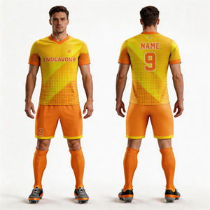 Uniformes de Fútbol Personalizados al por Mayor con Rayas, Diseño Gratuito, Camiseta de Fútbol Transpirable de Secado Rápido para Hombre - Product Image 6