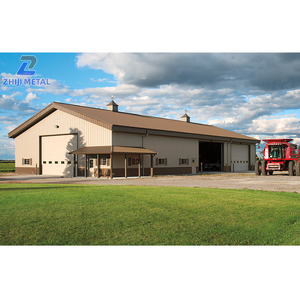 Steel Structure Garage Car Showroom Design Prefabricated Shopping Mall <strong>Barn</strong> Sheds For Poultry Farm Structural Dairy Warehouse