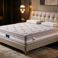 Matelas enroulable pour chambre d'hôtel, tailles King, Queen, Twin, qualité cinq étoiles, matelas à ressorts ensachés naturels, matelas en mousse à mémoire de forme