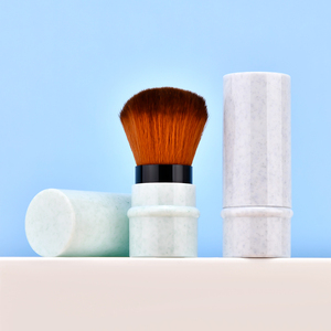 Ensemble de pinceaux de maquillage professionnels, outils cosmétiques, pinceau à poudre libre rétractable, portable, pour les voyages, blush, fond de teint, avec couvercle - Product Image 2