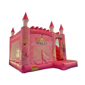 Commercial Grade Princess Bounce Castle Kids Playground Houses For Sale