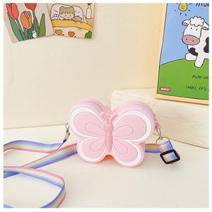 กระเป๋าสะพายเด็ก,สาวผีเสื้อรูปร่างไหล่ซิลิโคนกระเป๋าเล็กใหม่เด็กไหล่กระเป๋าสะพายข้าง - Product Image 4