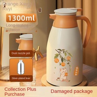 Botella de Agua Aislada de 2L, Hervidor de Agua Doméstico, Apto para Lavavajillas, Termo, Frasco de Vacío Térmico, Vaso de Vidrio de Doble Pared