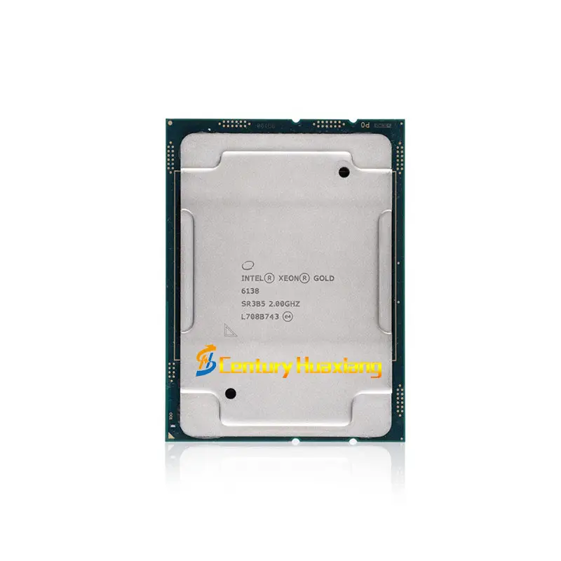 Sunucu işlemcisi 20 çekirdek Intel Xeon Gold 6138 2GHz 27.5MB 125W İşlemci sunucusu CPU 6142 6144 6146 6148