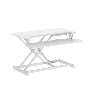 Convertisseur de <span class=keywords><strong>bureau</strong></span> debout réglable en hauteur, petit <span class=keywords><strong>bureau</strong></span> pour ordinateur portable, ressort à gaz, poste de travail assis-debout avec <span class=keywords><strong>plateau</strong></span> pour clavier pour le <span class=keywords><strong>bureau</strong></span> - Product Image 6