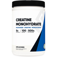 Créatine monohydrate en poudre 500g micronisée en vrac, sans arôme, pure, complément nutritionnel sportif, musculation, force, énergie