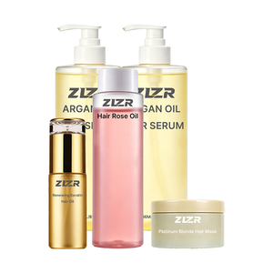 ZLZR Hair Care Set <b>Shampoo</b> Conditioner Treatment Kit with Keratin Repair for Damaged Hair Unisex Adult Use - Product Image 4