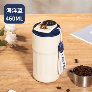 Vaso Térmico Personalizado de Acero Inoxidable de Doble Pared con Aislamiento al Vacío, Libre de BPA, con Pantalla Inteligente de Temperatura y Cuerda - Product Image 5