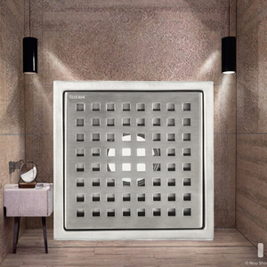 Drain de sol pour douche et toilettes en acier inoxydable SUS 304, surface polie moderne, usage hôtelier, 110x110mm 150x150mm - Product Image 2