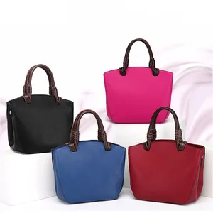 fashion high quality 2024 office handbag manufacturer leather luxury women tote bags ladies handbags with straps