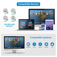 Netum M5S Escáner de código de barras 2D inalámbrico con cable portátil Lector de código de barras de inventario de mano para computadoras portátiles, computadoras, cajero, POS