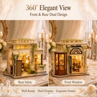 Kit DIY Book Nook K1091, puzzle en bois 3D, insert pour étagère avec lumière, maison miniature créative, cadeau pour les amoureux des livres