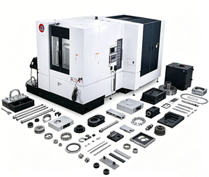 Fresadora CNC de Servicio Mediano, Eje Único BT40, Centro de Mecanizado Horizontal, Sistema de Control Siemens - Product Image 1