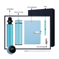 Coffret Cadeau Promotionnel 2023 Haut de Gamme : Parapluie, Flacon, Carnet A5, Stylo Plume et Recharges d'Encre – Idéal pour Expositions Commerciales