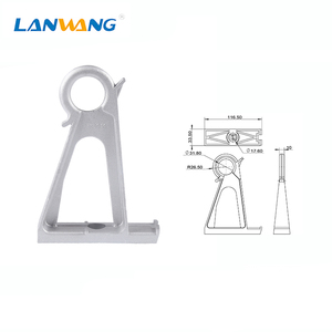 전기선 부속품용 알루미늄 합금 걸이형 앵커링 서스펜션 클램프 폴 브래킷 - Product Image 1